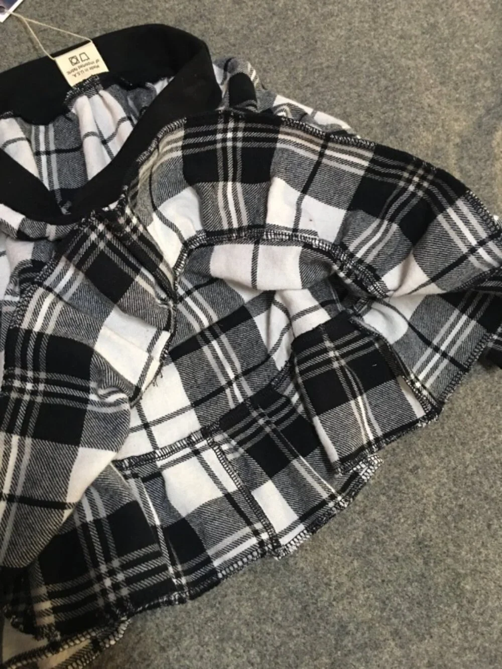 Skirt Flannel Girls 2/3 Midi Black Plaid Ruffle Tiered Cotton Mom and Pop's Kids
